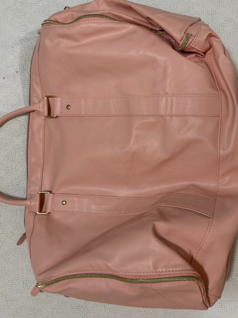 Pink Convertible Garment Bag Weekender Duffel